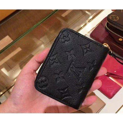Louis Vuitton零錢包 M60574 黑色 M60740紅色 拉鍊 鑰匙包 信用卡 名片夾 短夾