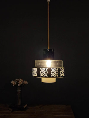 比利時 1960s 後現代 特殊 手工玻璃 單燈 個性 吊燈  歐洲老件 l0513【卡卡頌  歐洲古董】✬