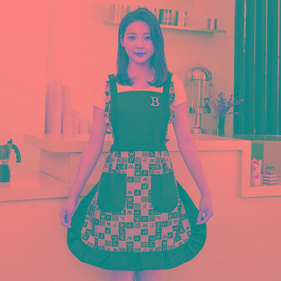 時尚韓版防水防油圍裙家用廚房做飯可愛公主好看的無袖圍腰工作服