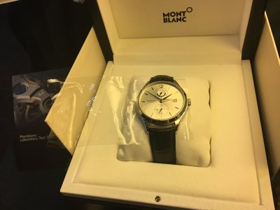 (主管託售)  Montblanc Dual Time 萬寶龍 兩地時間 機械錶, 全新品