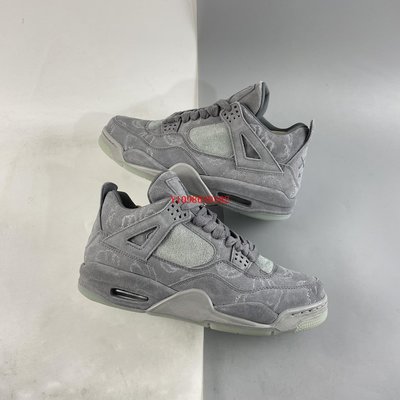 KAWS x Air Jordan 4 AJ4喬4 限量聯名 灰麂皮 男子文化籃球鞋 男鞋930155-003