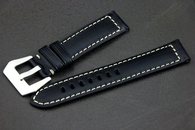 艾曼達精品~20mm紳士錶專用超軟小牛皮料高質感奪目搶眼白色縫線 可替代原廠錶帶皮底皮面seiko CK
