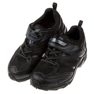 童鞋(19~22公分)Moonstar日本黑色3E寬楦兒童機能運動鞋I8I016D
