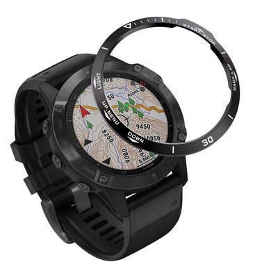 熱銷 Garmin 6金屬刻度鋼圈適配佳明Garmin Fenix 6X飛耐時6S運動智能手錶保護圈現貨
