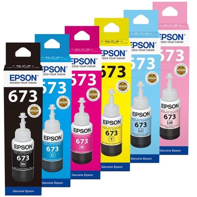 【六色整組+可刷卡】EPSON T673100~T673600 原廠填充墨水 適:L800/L805/L1800