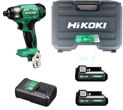 (木工工具店)HIKOKI  WH12DD 12V無刷衝擊起子機 (雙12V/2.5Ah鋰電池)