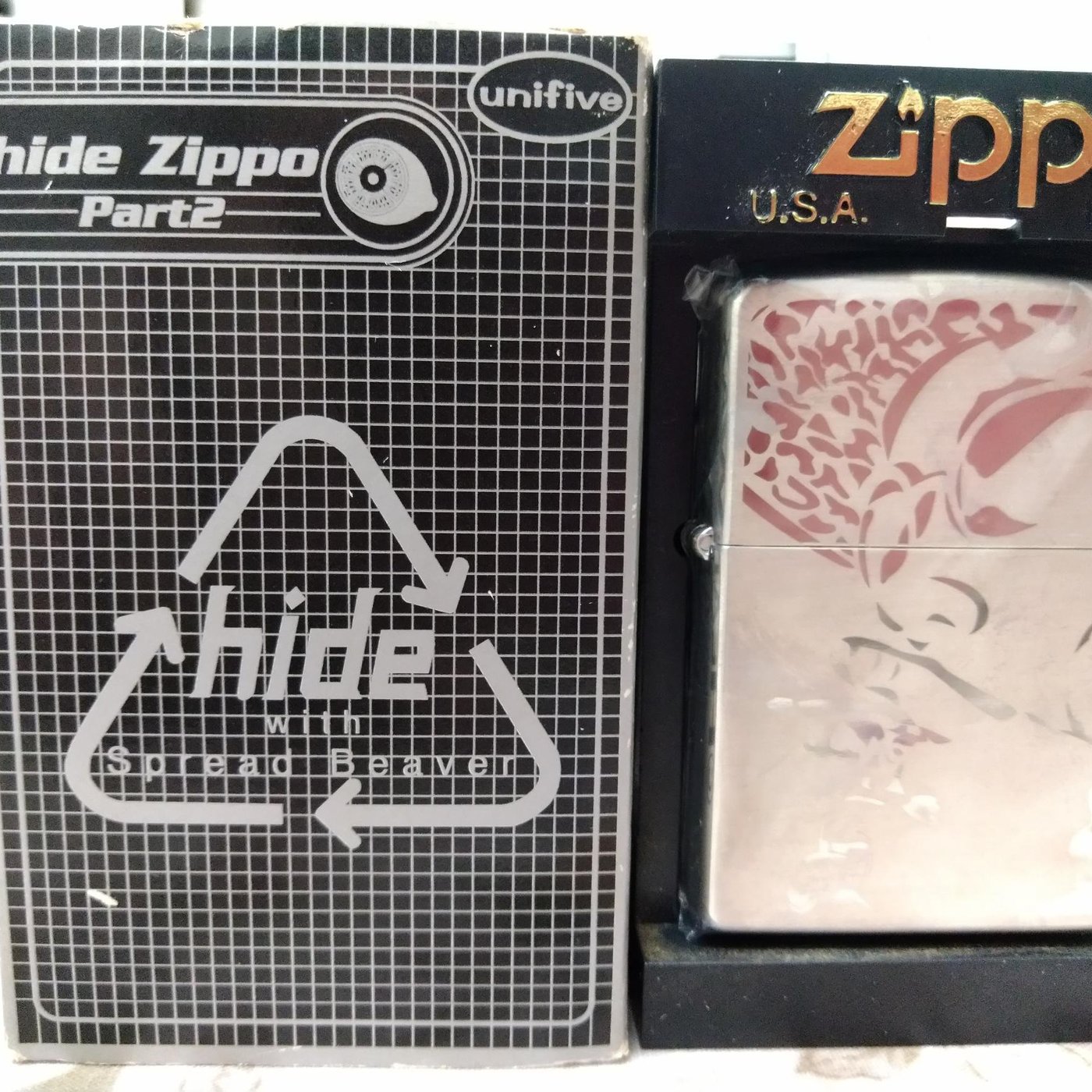 初版2002~2003年x japan hide zippo稀有絕版品難入手皆未使用品加08複