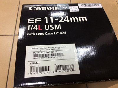 [保固一年] [高雄明豐]全新公司貨現貨 Canon EF 11-24mm f/4L USM 佳能最強廣角 便宜賣