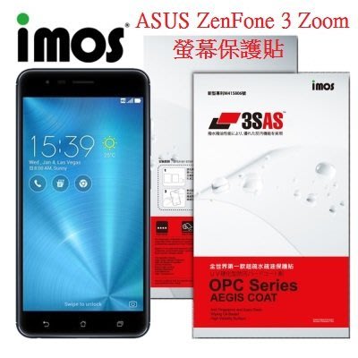 iMOS 3SAS ASUS ZenFone 3 ZOOM ZE553KL 螢幕貼 潑水疏油 保護貼 保護膜 附鏡頭貼