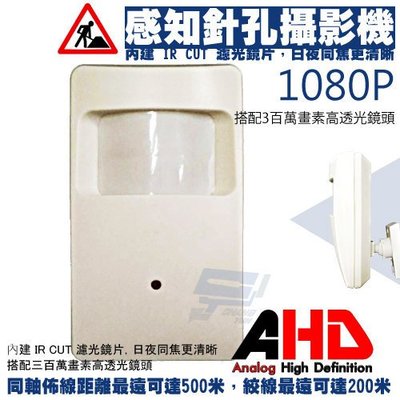 昌運監視器 AHD 1080P偽裝紅外線感知針孔攝影機 高清HD1080P公司管理/居家看護