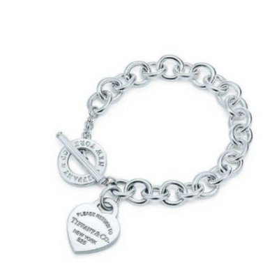 【二手】Tiffany&Co. 925純銀手鏈 Tiffany & co 微笑項鍊