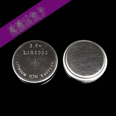 LIR2032 3.6V扣式電池 電池 可加工焊腳 可充電電池 替代CR2032 W68  [3098978] z99