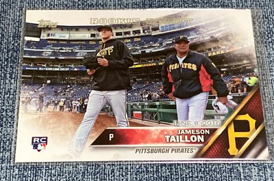 2016 Topps Update Jameson Taillon Rookie Debut RC #US157 Yankees