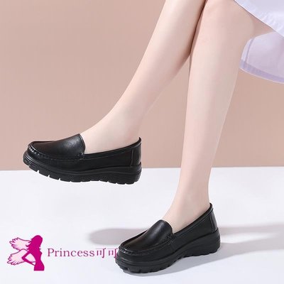 護士鞋女黑色軟底透氣不累腳輕便舒適小白鞋白色醫護鞋厚底工作鞋