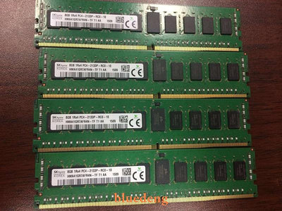 HMA41GR7AFR4N-TF SK現代海力士8G 1R×4 PC4-2133P DDR4 ECC REG