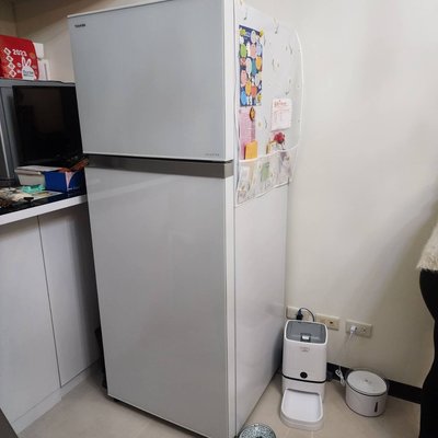 【尚典中古家具】TOSHBA東芝雙門電冰箱(106年)GR-TG46TDZ 中古 二手 雙門冰箱 兩門冰箱 冰箱 電冰箱