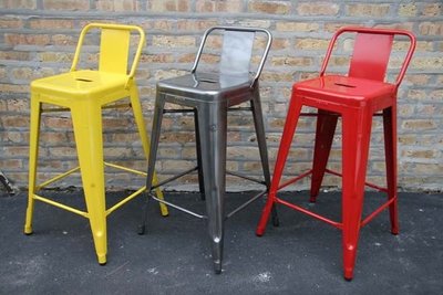 【 一張椅子 】年終特價 Tolix Bar Stool 法國工業風 短背鐵椅，復刻品