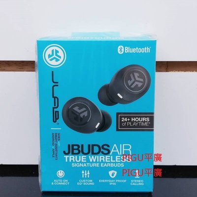 平廣 送袋台灣公司貨保 JLab JBuds Air 黑色 藍芽耳機 耳機 真無線 另售SOUL TWS60 JAM