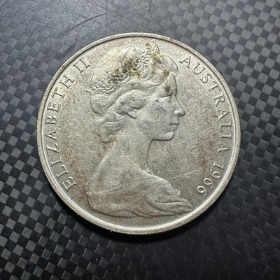 郵幣錢幣收藏 澳大利亞 1966年 伊麗莎白二世50分 半