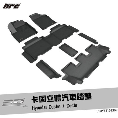 【brs光研社】L1HY13101309 3D Mats Custin 卡固 立體 汽車 踏墊 Hyundai 現代