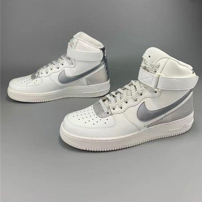 【正品】Nike Air Force 1 High’07 LV8 3M 銀白 運動 籃球 CU4159-100潮鞋