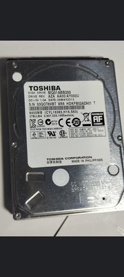 二手 toshiba 2.5吋 2TB 硬碟 SATA 2TB