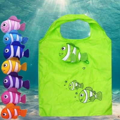 可愛造型小丑魚購物袋/熱帶魚購物袋/折疊環保袋 購物手提袋【Star_EC】現貨+預購