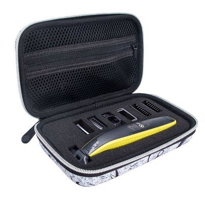 特賣-耳機包 音箱包收納盒適用于飛利浦OneBlade剃須刀收納包QP2527/2523/2520小T刀保護盒