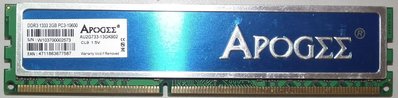 ddr3-1333 2gb APOGEE桌上型記憶體2g雙面顆粒pc3-10600終保 RAM散熱片DIMM桌機用