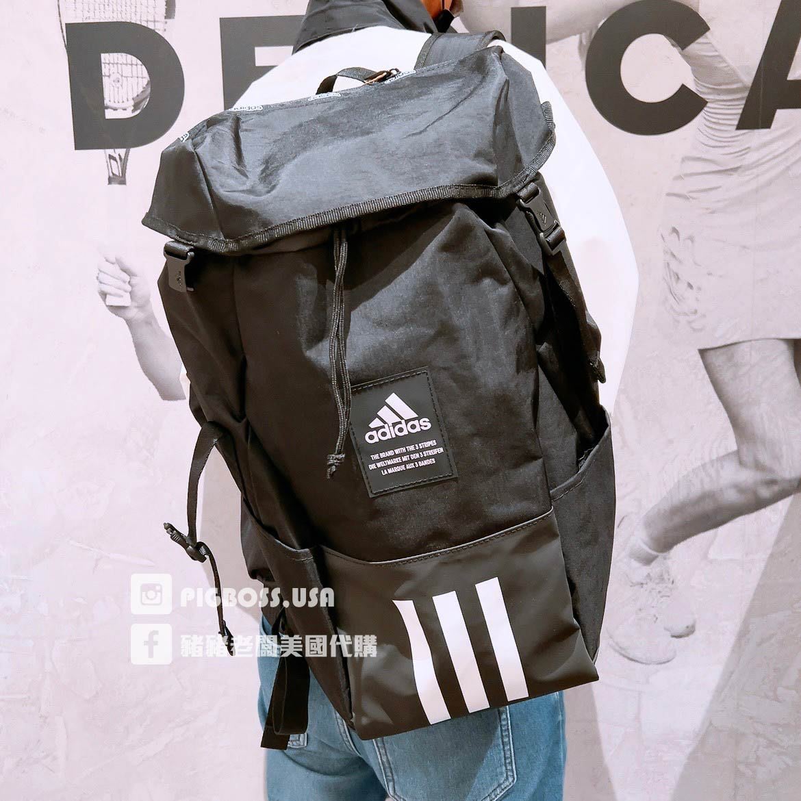 豬豬老闆】ADIDAS 4ATHLTS CAMPER BACKPACK 黑機能性休閒運動後