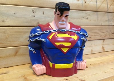 (I LOVE樂多)DC SUPERMAN 漫畫版本 超人半身存錢桶(送人自用兩相宜)