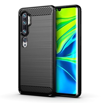 碳纖維拉絲條紋 Mi 小米 Note10 Pro CC9Pro 軟矽膠tpu手機殼 防摔殼保護套