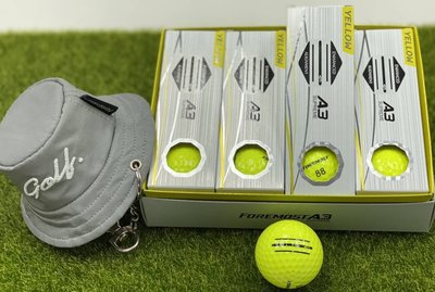 青松高爾夫FOREMOST A3(3軸版)高爾夫球 黃色~ $700元