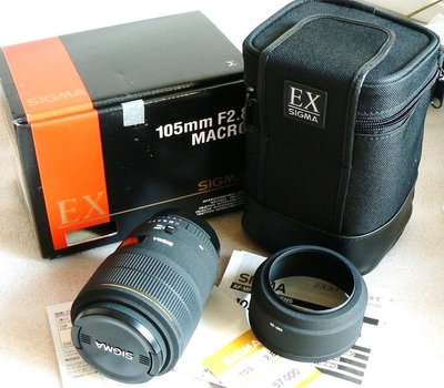 【悠悠山河】*盒裝同新品* 1:1微距鏡 SIGMA EX AF 105mm F2.8 D Macro 原生Nikon口