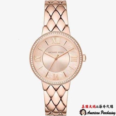 潮牌 Michael Kors MK3705 玫瑰金羅馬數字鑽錶 腕錶 手錶 歐美時尚 海外代購-雙喜生活館