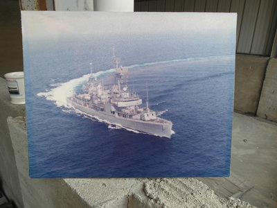 早期----海軍德陽軍艦----老照片--38x30.5公分---陽字號---大張---