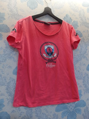 Kappa 女子桃紅色短袖T恤