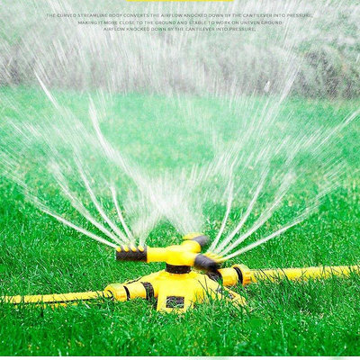 熱銷綠化噴灌噴頭農用菜園自動灑水器草坪園林噴水澆水降溫360度旋轉現貨