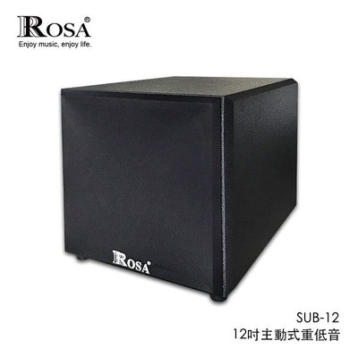 [音響二手屋] ROSA 12吋主動式重低音 SUB-12 300W功率 適合家庭劇院, 外場演出低音補償