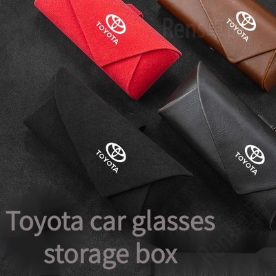 豐田 Toyota 汽車眼鏡收納盒 Camry Yaris Altis Cross RAV4 皮革車載眼鏡盒 3SC