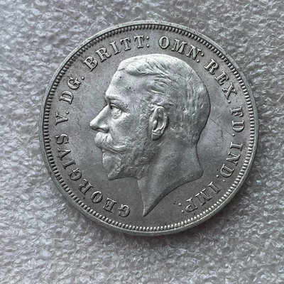 BU原光1935英國喬治五世馬劍大銀幣3552