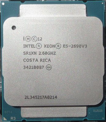【含稅】Intel Xeon E5-2690 V3 2.4G 20M 12C24T 2011-3 ES不顯散片一年保