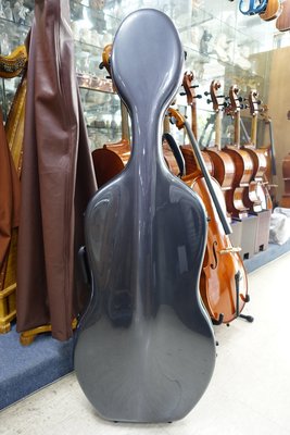 皇家樂器~全新進口大提琴碳纖盒(太空灰色)特價供應