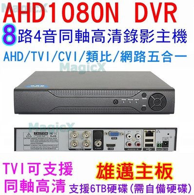 MAX安控--DIY首選AHD DVR8路4聲類比AHD-NH 網路NVR高清1080P畫面監控主機手機遠端監控HDMI