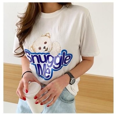 美麗喵。現貨。韓國 SUNG 可愛小熊寶貝 短袖T恤