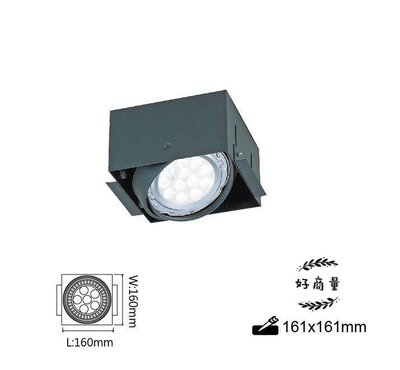 新莊好商量~舞光 LED AR111 四角崁燈 附發票 無邊框 方形 空台 1燈 LED-25064-WR 含稅 盒燈