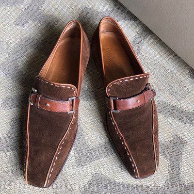 [品味人生2]保證正品 世界頂級 皮鞋 Berluti 咖啡色麂皮 皮鞋