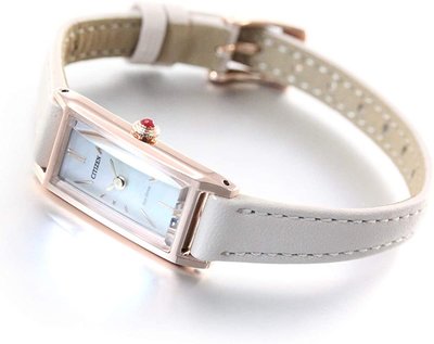 日本正版 CITIZEN 星辰 Kii: EG7044-14W 女錶 手錶 光動能 皮革錶帶 日本代購