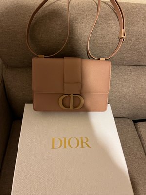 全新全配真品Christian Dior(迪奧)Oblique 30MONTAIGNE 超啞光顆粒小牛皮 蒙田包