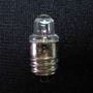 驗車燈小燈泡老式手電筒燈泡 60顆 . 直徑 10mm, 電壓2.4V,  E10燈座, 聚焦黃色鎢絲燈泡.